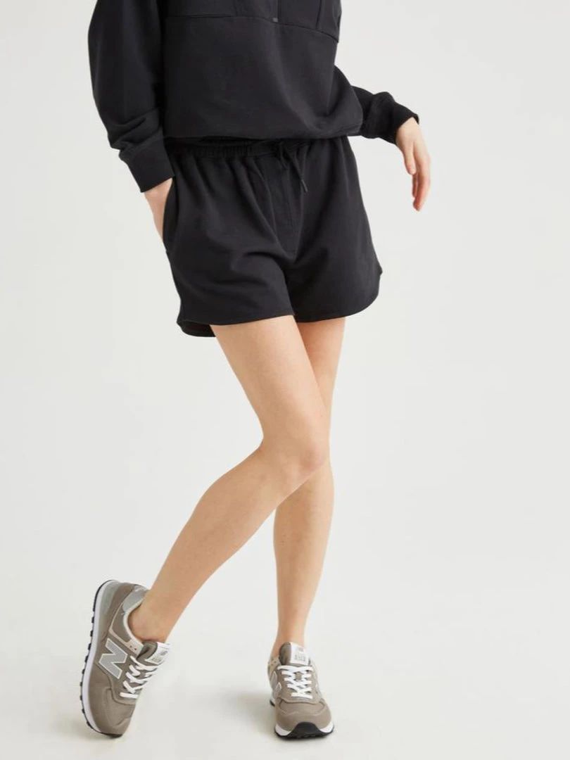 RicherPoorer Terry Sweatshort Black Clothing 4 RicherPoorer Terry Sweatshort Black Clothing