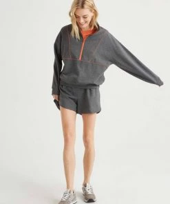 RicherPoorer Terry Mockneck Sweatshirt - Grey Clothing 10 RicherPoorer Terry Mockneck Sweatshirt - Grey Clothing