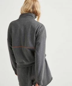 RicherPoorer Terry Mockneck Sweatshirt - Grey Clothing 11 RicherPoorer Terry Mockneck Sweatshirt - Grey Clothing