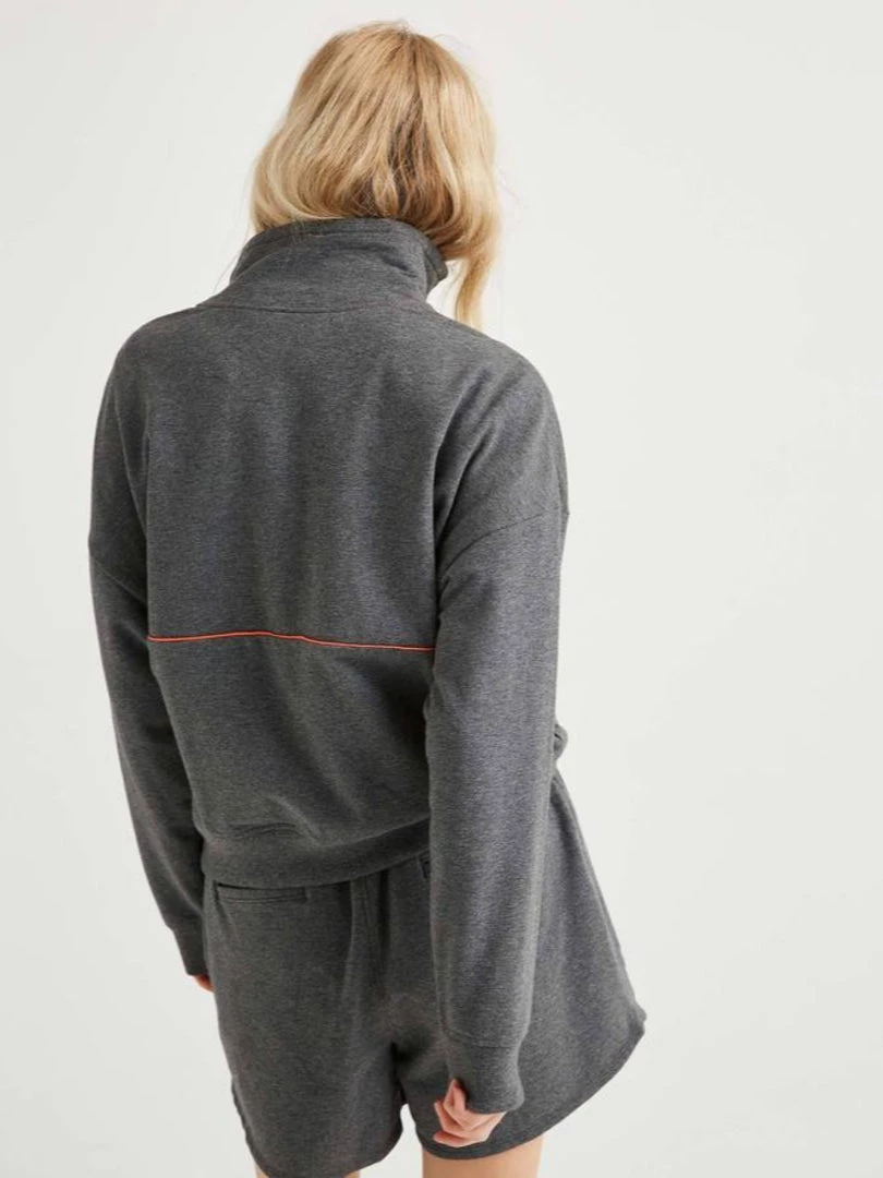 RicherPoorer Terry Mockneck Sweatshirt - Grey Clothing 6 RicherPoorer Terry Mockneck Sweatshirt - Grey Clothing