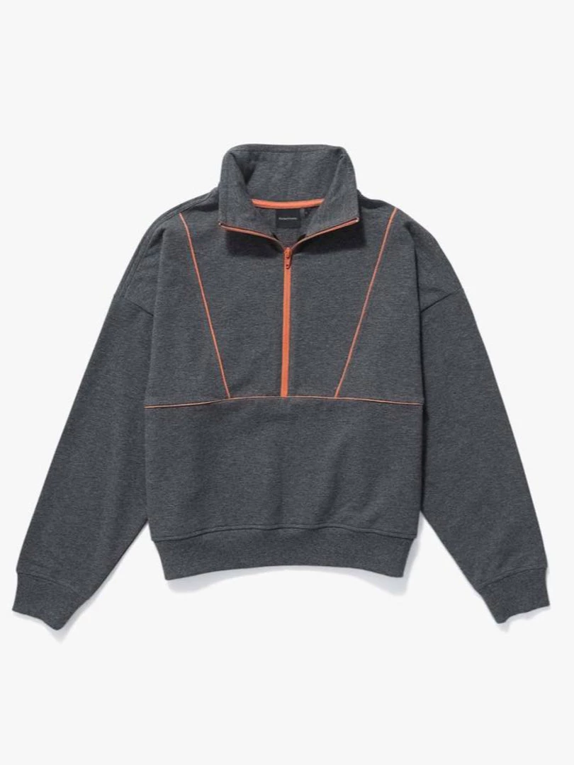 RicherPoorer Terry Mockneck Sweatshirt - Grey Clothing 8 RicherPoorer Terry Mockneck Sweatshirt - Grey Clothing