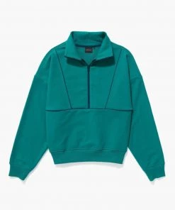 RicherPoorer Terry Mockneck Sweatshirt - Everglade 13 RicherPoorer Terry Mockneck Sweatshirt - Everglade