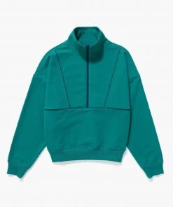RicherPoorer Terry Mockneck Sweatshirt - Everglade 12 RicherPoorer Terry Mockneck Sweatshirt - Everglade