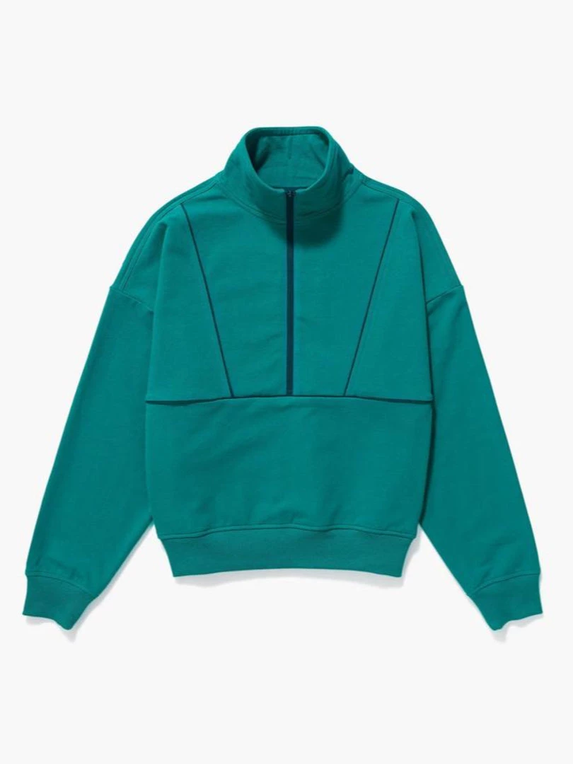 RicherPoorer Terry Mockneck Sweatshirt - Everglade 7 RicherPoorer Terry Mockneck Sweatshirt - Everglade