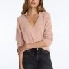 525 America Clothing Cashmere Polo Pullover - Cameo