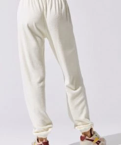 Donni Clothing Terry Henley Sweatpant- Creme