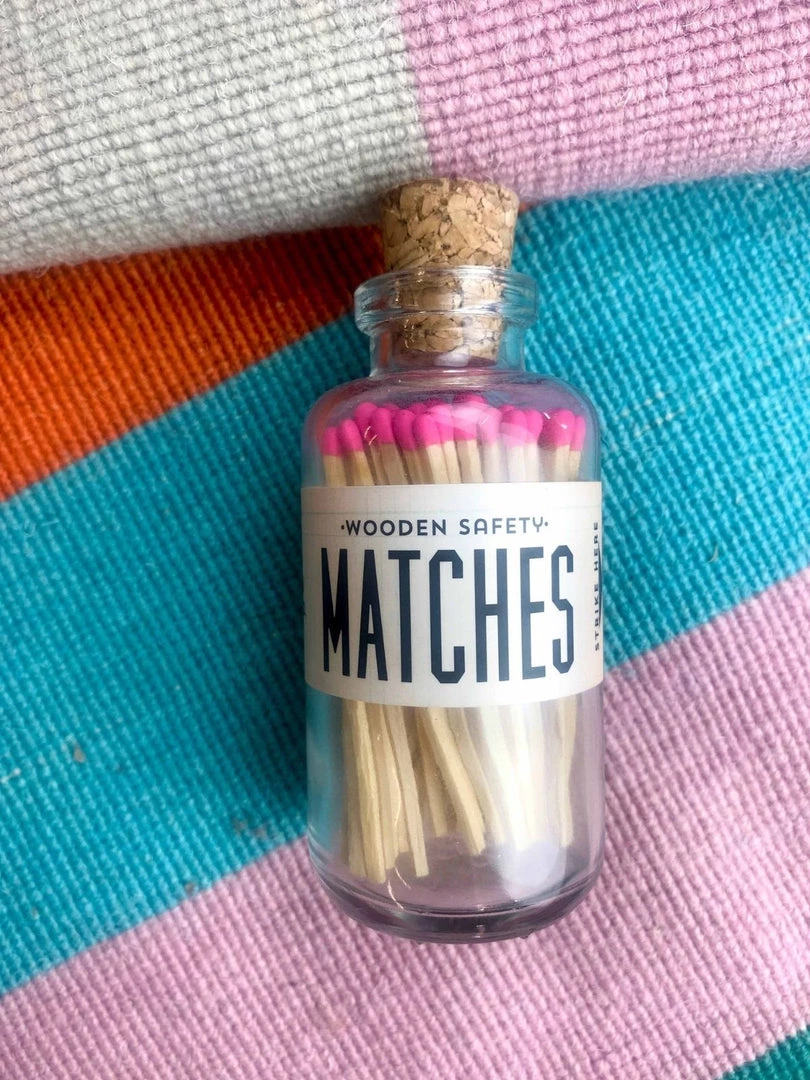 Made Market Co Home & Gift Mini Matches - Pink 4 Made Market Co Home & Gift Mini Matches - Pink