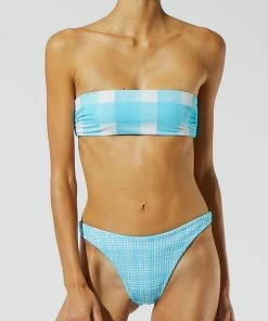 Solid & Striped Annabelle Top - Reversible Blue