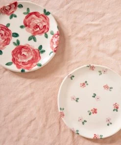 Erika Christine Ceramics Home & Gift Red Rose Catchall Plate