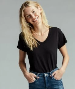 The Perfect White Tee Hendrix Tee - True Black