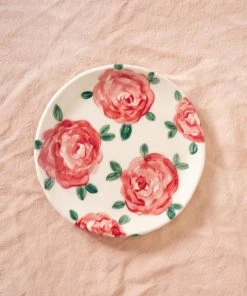 Erika Christine Ceramics Home & Gift Red Rose Catchall Plate