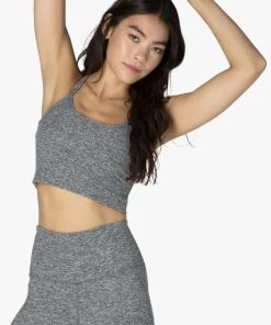 Beyond Yoga Spacedye Slim Racerback Cropped Tank - Black/White
