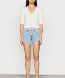 Frame Le Grand Garcon Short Raw Fray Bathe Clothing