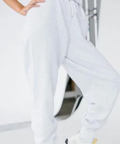 Joah Brown Oversized Jogger - Pearl Grey