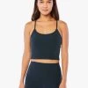 Beyond Yoga Spacedye Slim Racerback Cropped Tank - Navy