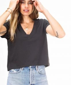 The Perfect White Tee Clothing Alanis Tee-Vintage Black