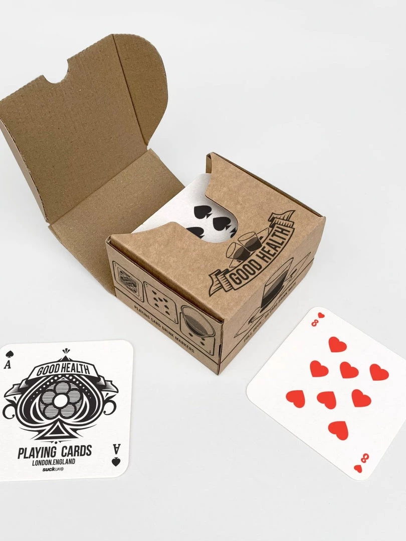 Suck UK Playing Card Drink Mats 6 Suck UK Playing Card Drink Mats