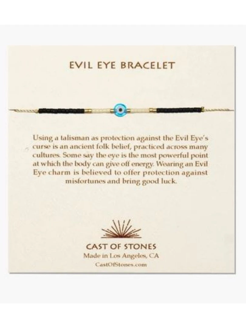 Cast Of Stones Evil Eye Bracelet - Turquoise/White Accessories 3 Cast Of Stones Evil Eye Bracelet - Turquoise/White Accessories