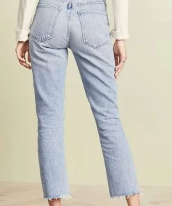 Agolde Riley High Rise Straight Crop - Zephyr Clothing