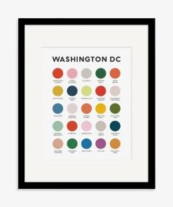 Lunch City Studio Washington DC Color Palette Print