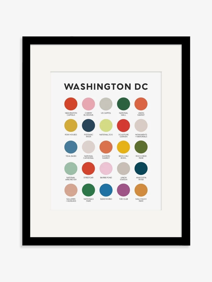 Lunch City Studio Washington DC Color Palette Print 4 Lunch City Studio Washington DC Color Palette Print