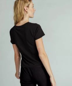 The Perfect White Tee Clothing Harley Boxy Crew - True Black