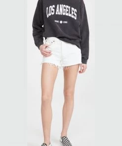 Agolde Parker Vintage Cut Off Short - Platinum