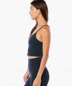 Beyond Yoga Spacedye Slim Racerback Cropped Tank - Navy 9 Beyond Yoga Spacedye Slim Racerback Cropped Tank - Navy