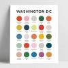 Lunch City Studio Washington DC Color Palette Print