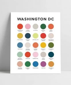 Lunch City Studio Washington DC Color Palette Print