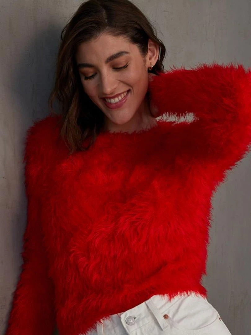 Autumn Cashmere Fluffy "Shrunken" Crew 3 Autumn Cashmere Fluffy "Shrunken" Crew