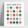 Lunch City Studio New York City Color Palette Print Home & Gift 1 Lunch City Studio New York City Color Palette Print Home & Gift