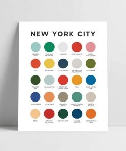 Lunch City Studio New York City Color Palette Print Home & Gift