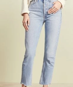 Agolde Riley High Rise Straight Crop - Zephyr Clothing