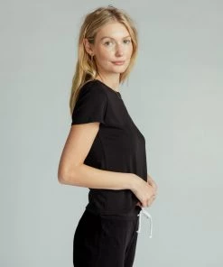 The Perfect White Tee Clothing Harley Boxy Crew - True Black