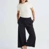 RicherPoorer Terry Wide Leg Pant - Black Clothing