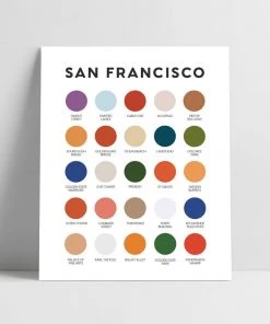 Lunch City Studio San Francisco Color Palette Print 7 Lunch City Studio San Francisco Color Palette Print