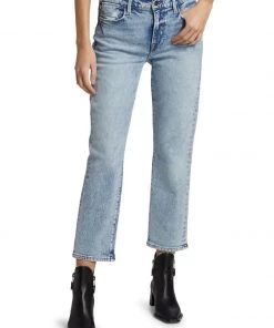 Frame Clothing Le High Straight Cropped Jeans - Lombard