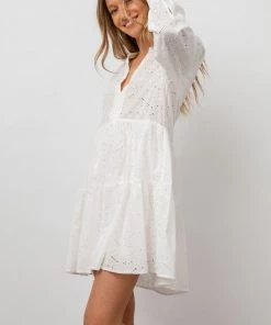 Rails Layla Dress - White Clothing