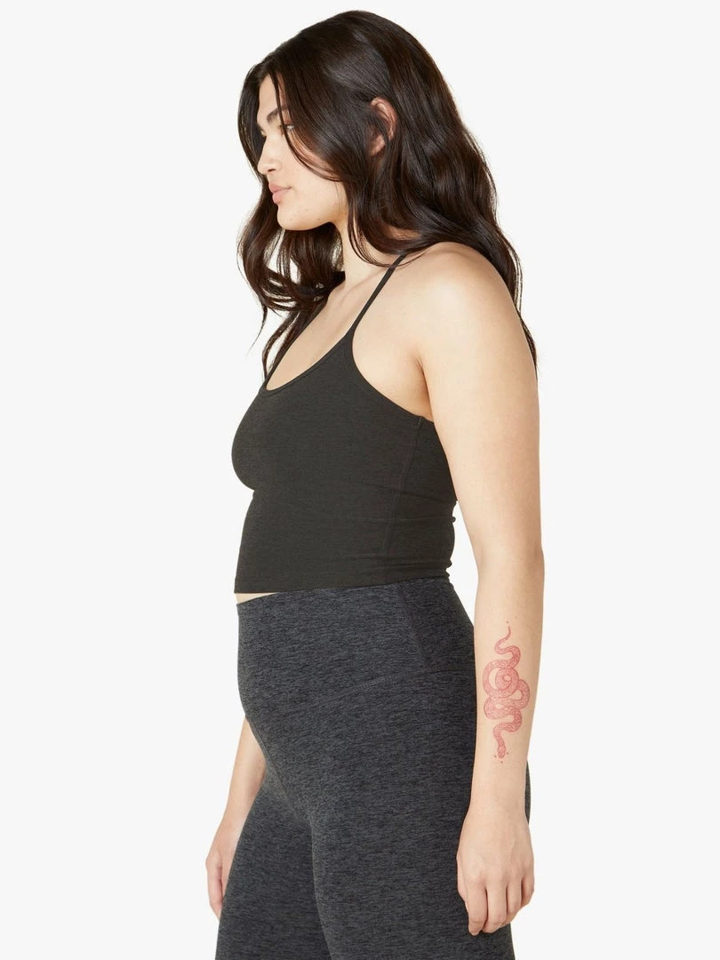 Beyond Yoga Spacedye Slim Racerback Cropped Tank - Black Clothing 5 Beyond Yoga Spacedye Slim Racerback Cropped Tank - Black Clothing