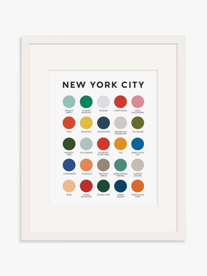 Lunch City Studio New York City Color Palette Print Home & Gift 4 Lunch City Studio New York City Color Palette Print Home & Gift