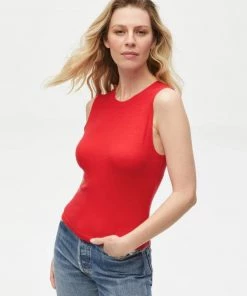 Michael Stars Clothing Jorgi Tank-Salsa