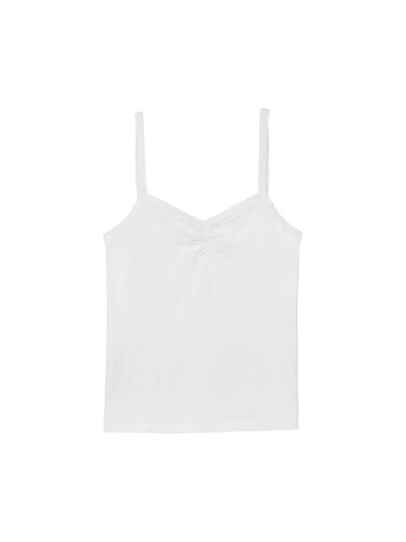 AMO Scallop Knit Cami - White 6 AMO Scallop Knit Cami - White
