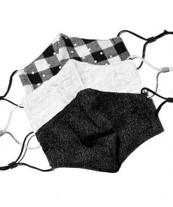 Lele Sadoughi Set Of 3 Snow Cap Face Masks