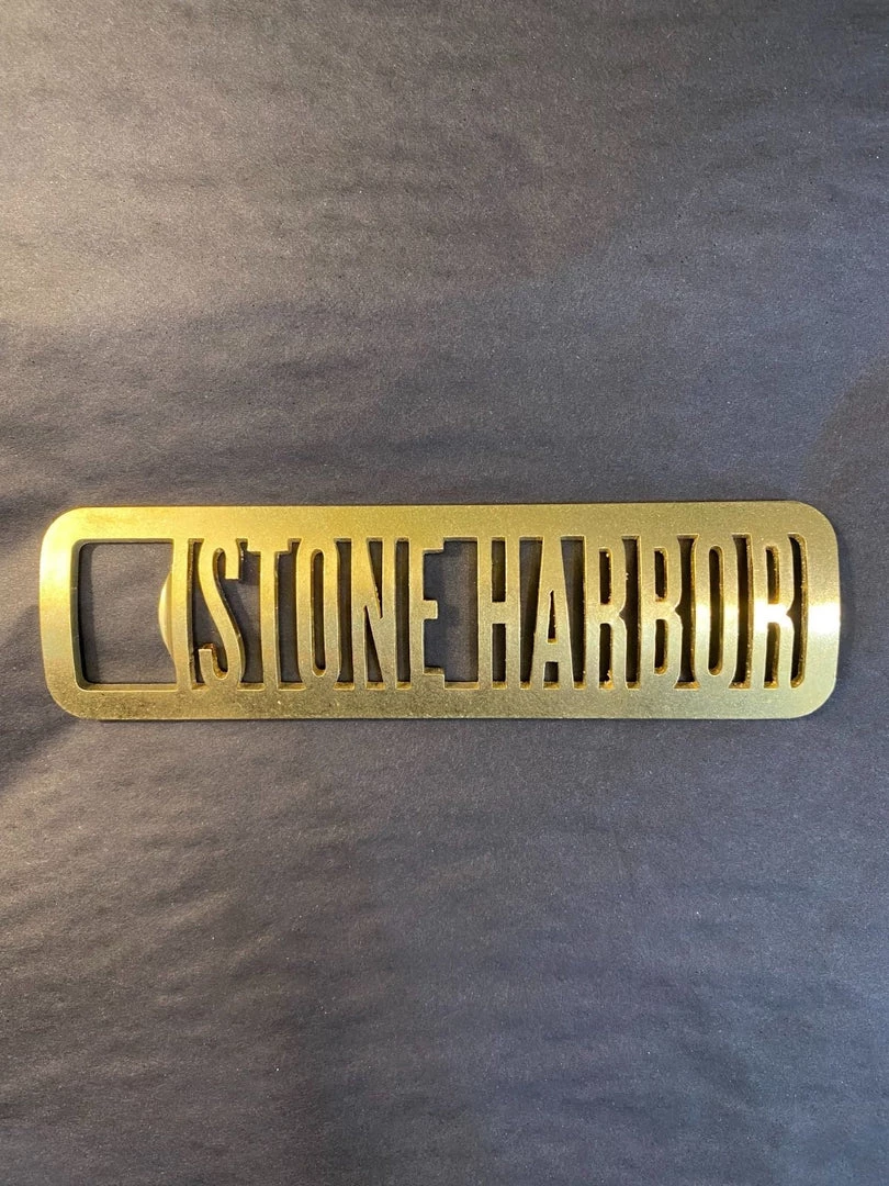 Zootility Home & Gift Stone Harbor Brass Bottle Opener 3 Zootility Home & Gift Stone Harbor Brass Bottle Opener