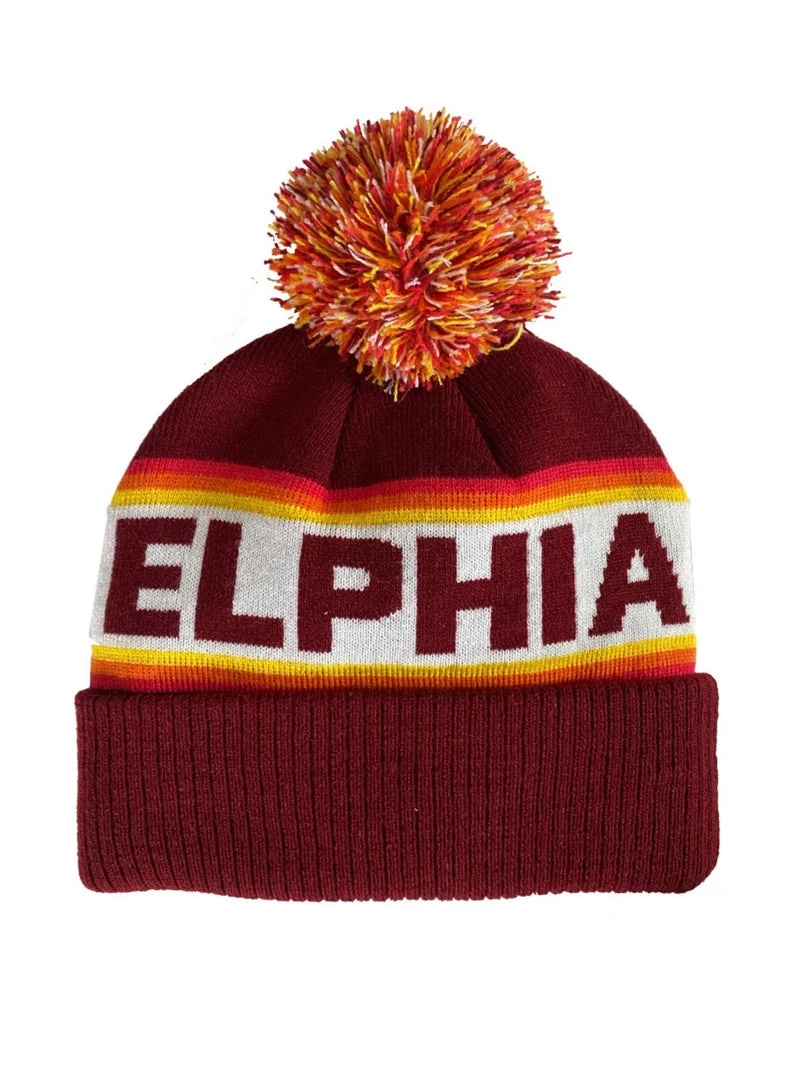 South Fellini Philadelphia Sunrise Maroon Beanie 3 South Fellini Philadelphia Sunrise Maroon Beanie