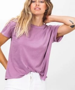 The Perfect White Tee Harley Boxy Crew - Grape Clothing