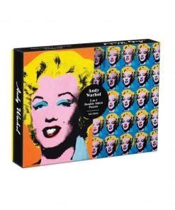 Hachette Book Group Home & Gift Andy Warhol Double-Sided Marilyn Jigsaw Puzzle