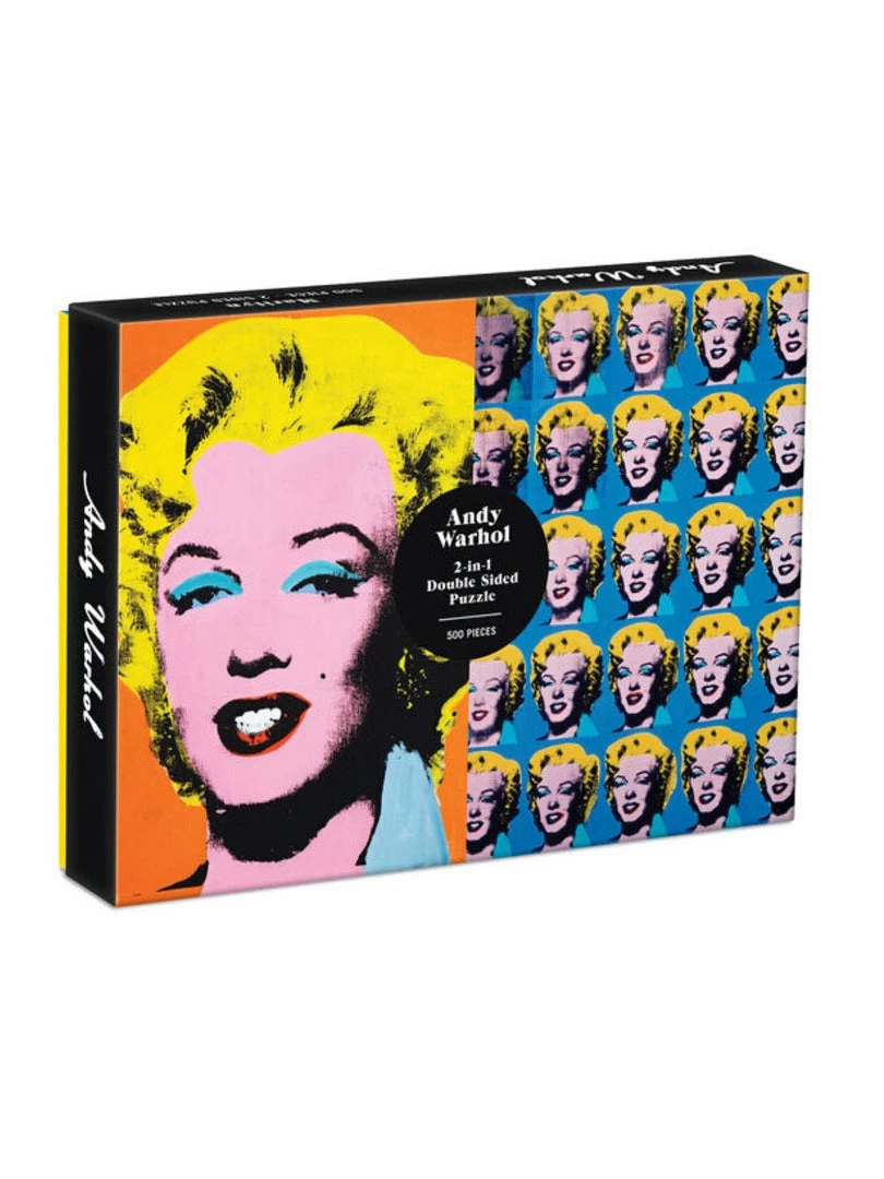 Hachette Book Group Home & Gift Andy Warhol Double-Sided Marilyn Jigsaw Puzzle 3 Hachette Book Group Home & Gift Andy Warhol Double-Sided Marilyn Jigsaw Puzzle