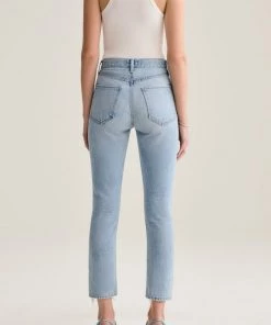 Agolde Riley High Rise Straight Crop - Shatter Clothing